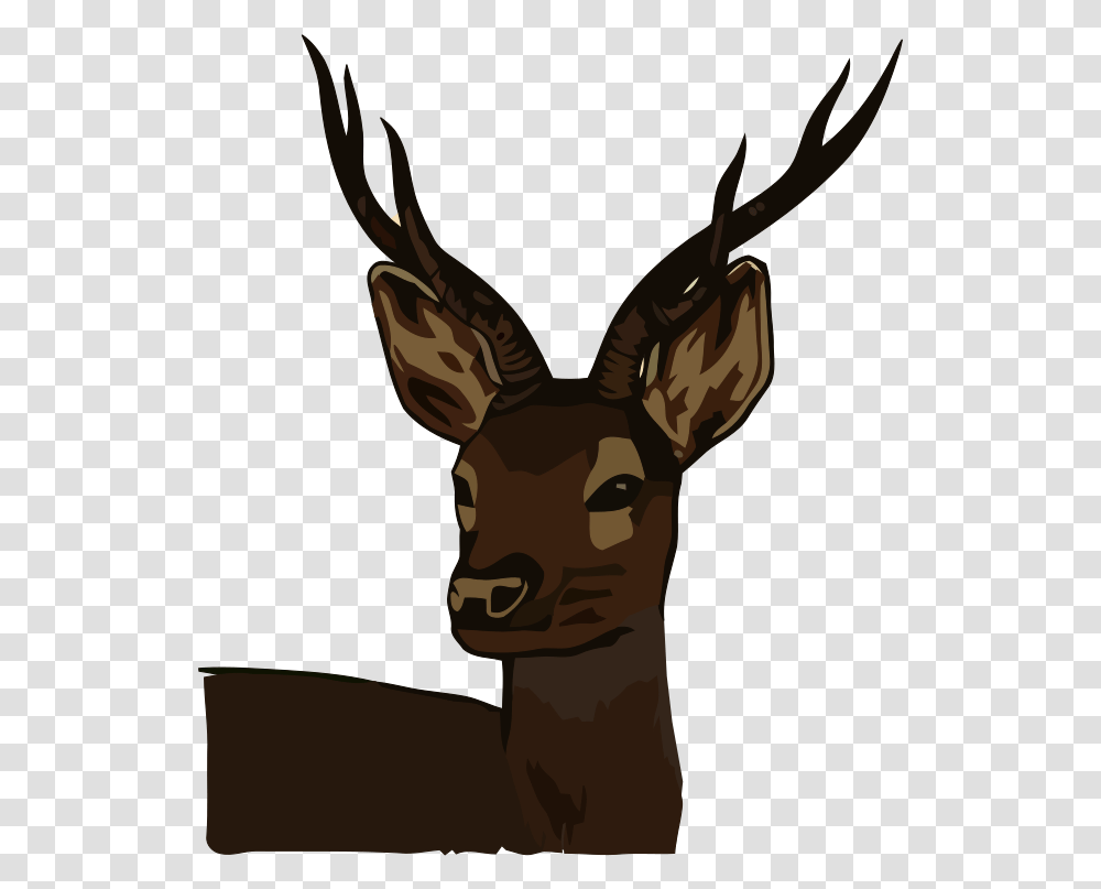 Vintage Deer Head Clip Art, Wildlife, Mammal, Animal, Elk Transparent Png