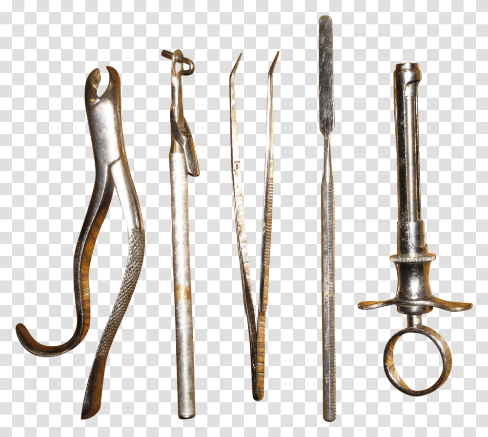 Vintage Dentist Tools, Bronze, Wand, Weapon, Weaponry Transparent Png