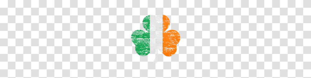 Vintage Distressed Irish Flag Shamrock, Heart, Logo Transparent Png