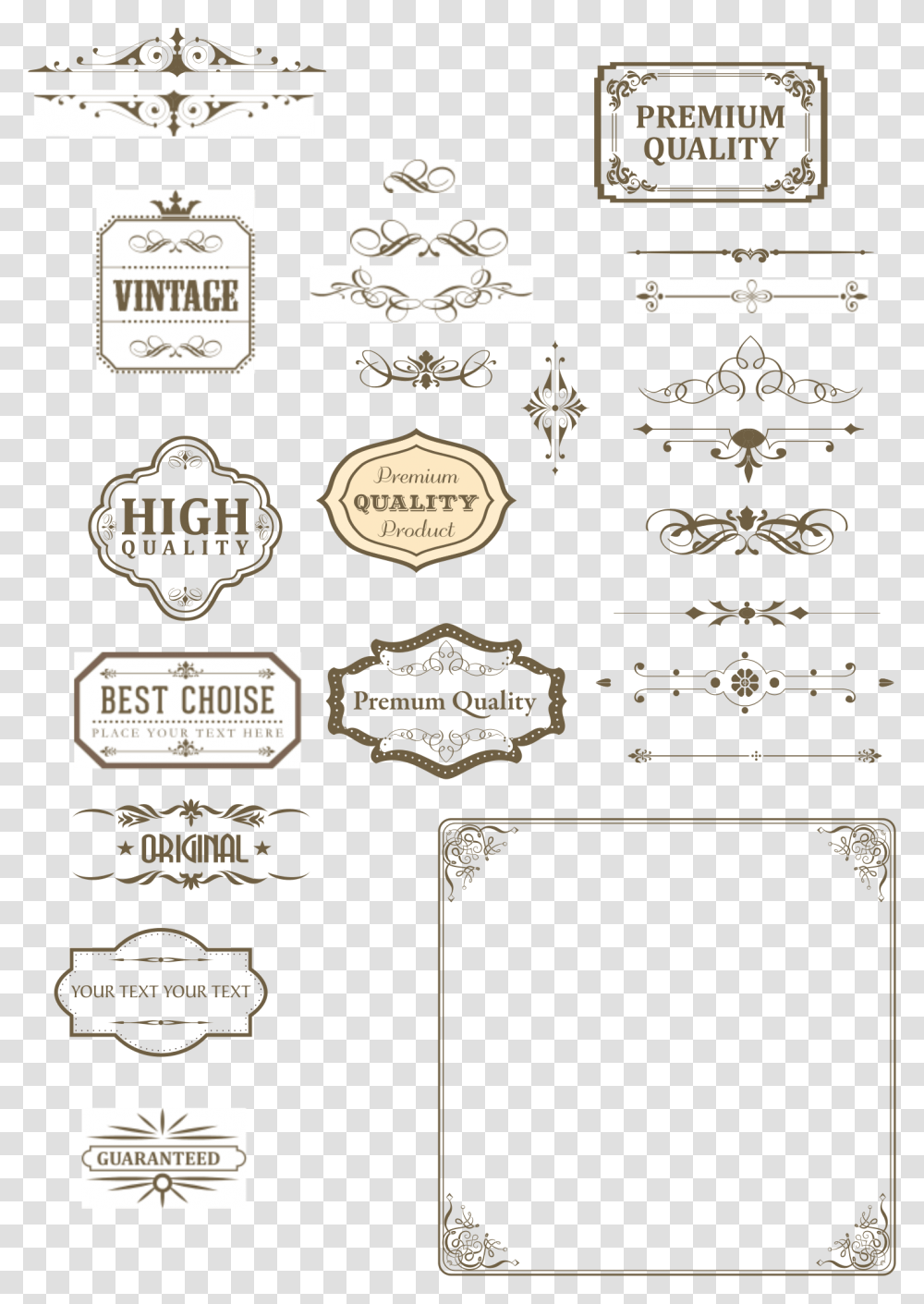 Vintage Dividers Text Box Vintage, Label, Logo, Sticker Transparent Png