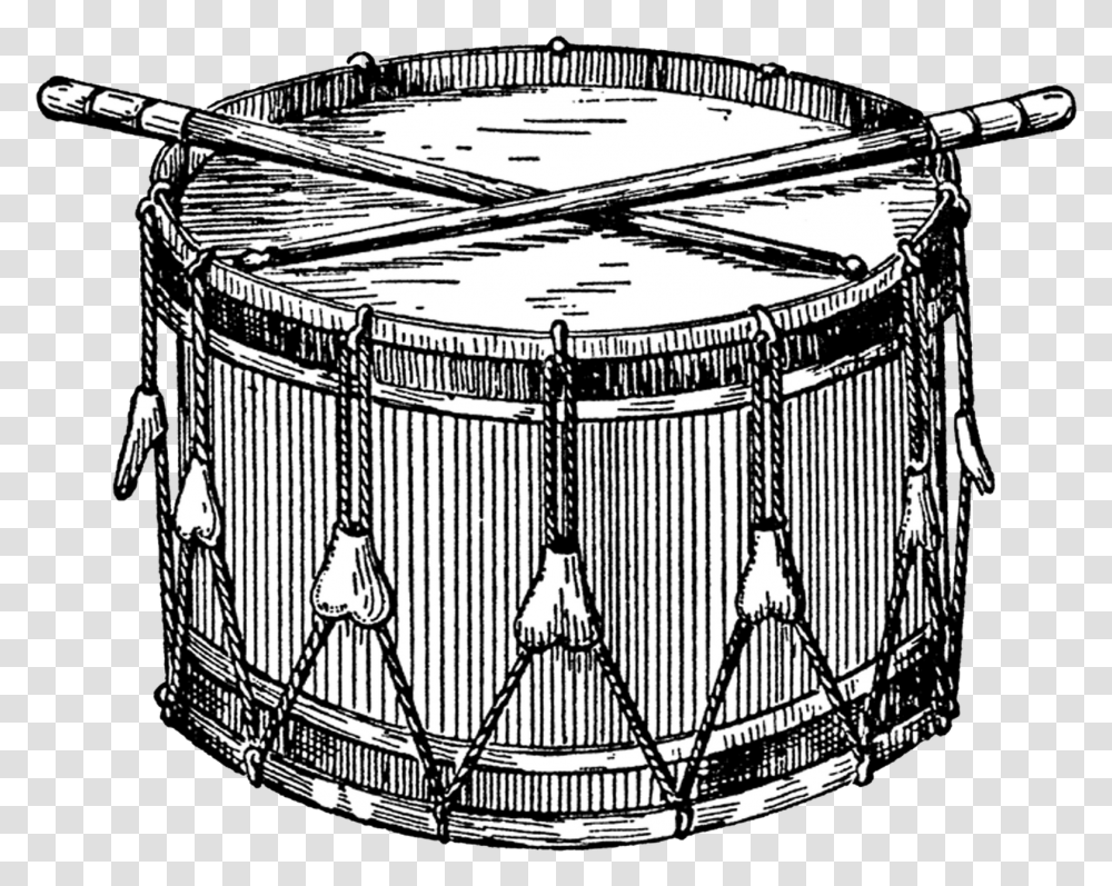Vintage Drum Clipart Snare Drum, Percussion, Musical Instrument, Kettledrum, Leisure Activities Transparent Png