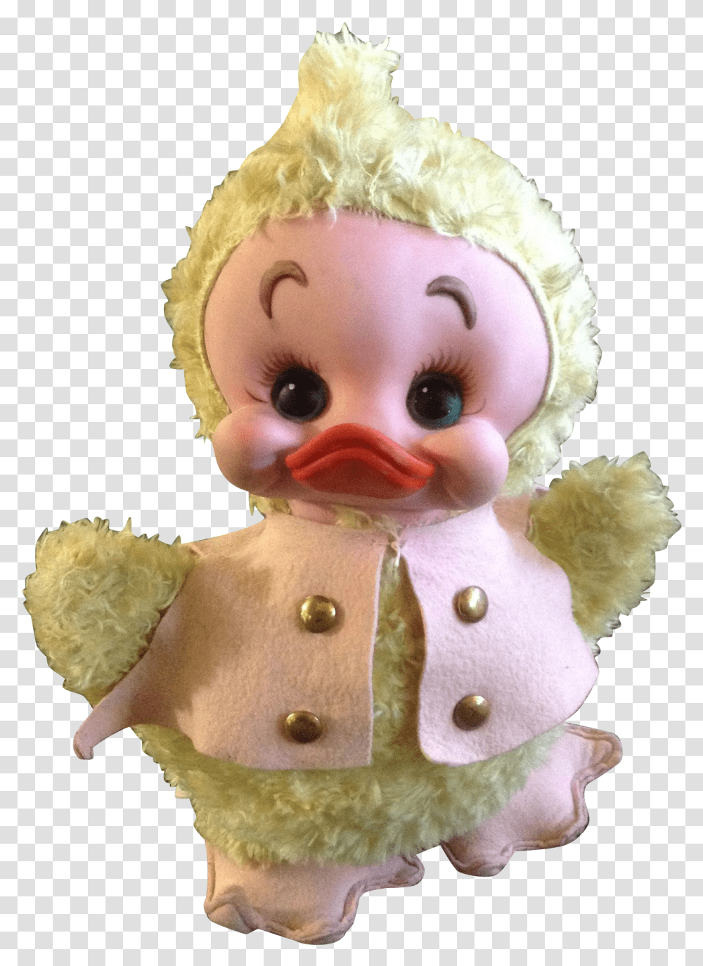 Vintage Duck Stuffed Animal, Toy, Doll, Person, Human Transparent Png