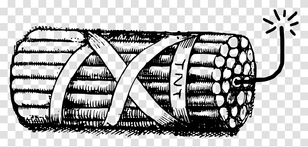 Vintage Dynamite Clipart Black And White Dynamite, Word, Coil, Spiral Transparent Png