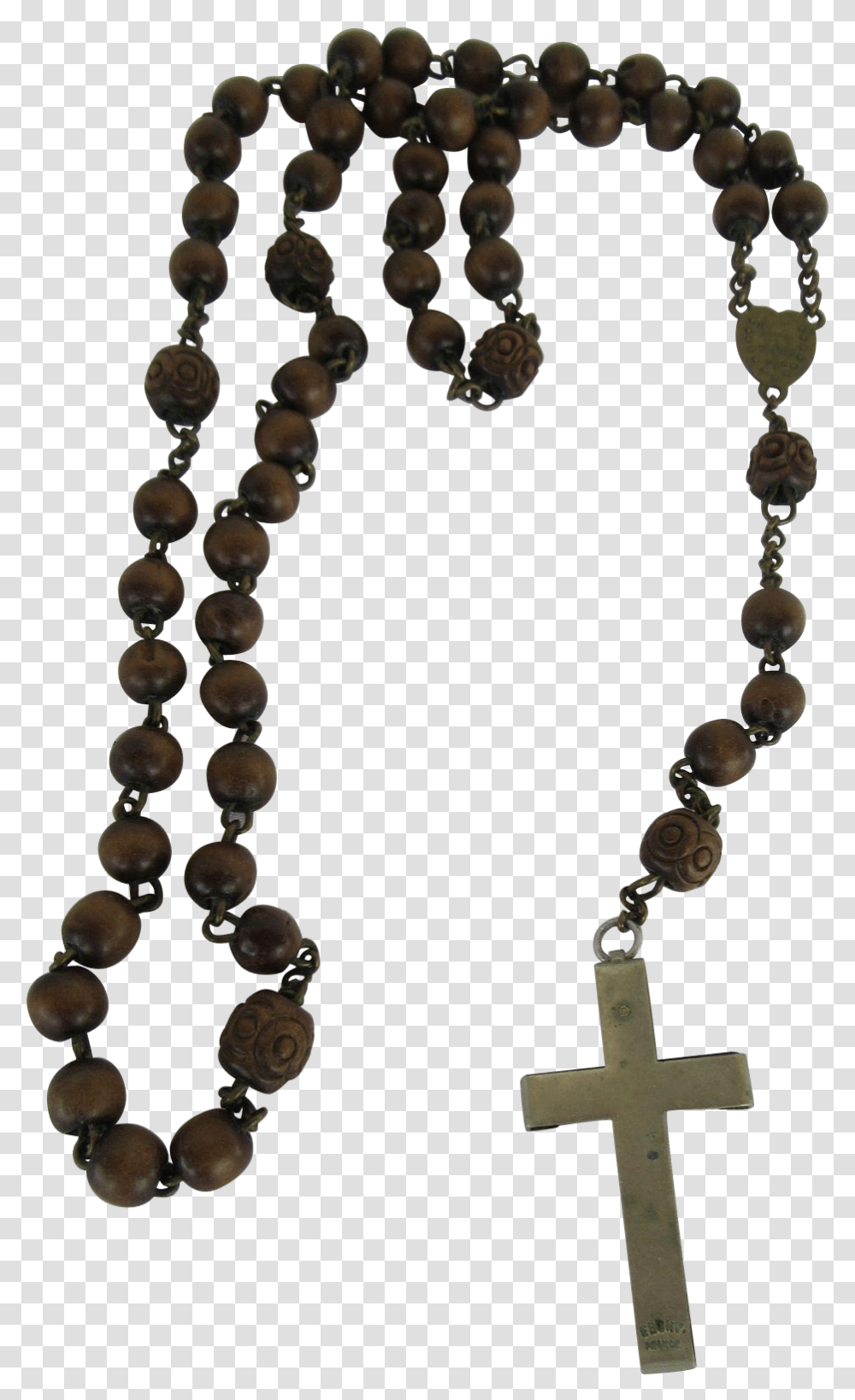 Vintage Ebony France Wooden Clip Royalty Free Library Background Rosary, Bead, Accessories, Accessory, Bead Necklace Transparent Png