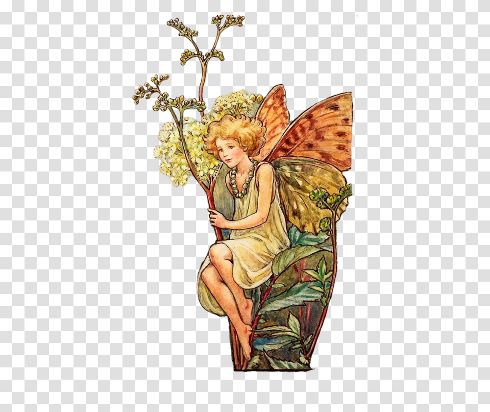 Vintage Fairy Pngs Queen Of The Meadow Fairy, Person, Human, Painting Transparent Png