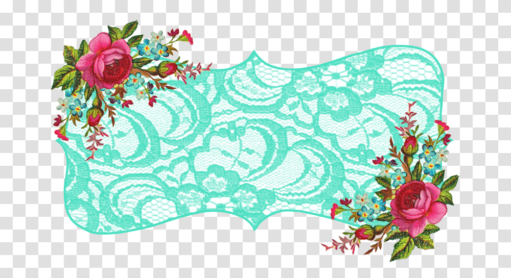 Vintage Floral Art Banner, Floral Design, Pattern, Rug Transparent Png