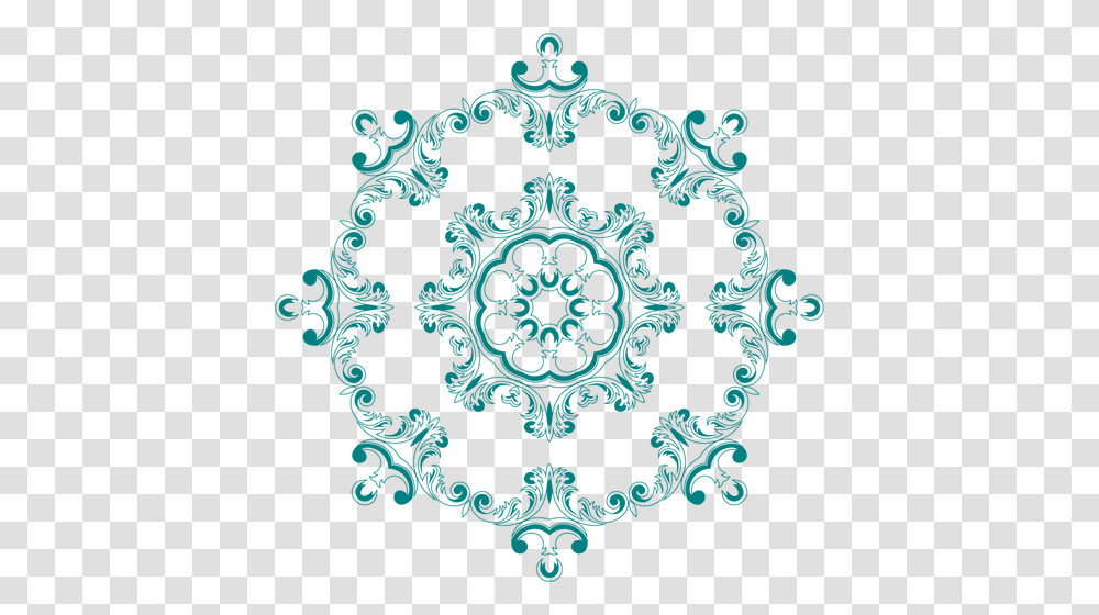 Vintage Floral Design Vector Drawing Vintage Floral, Pattern, Ornament, Snowflake Transparent Png