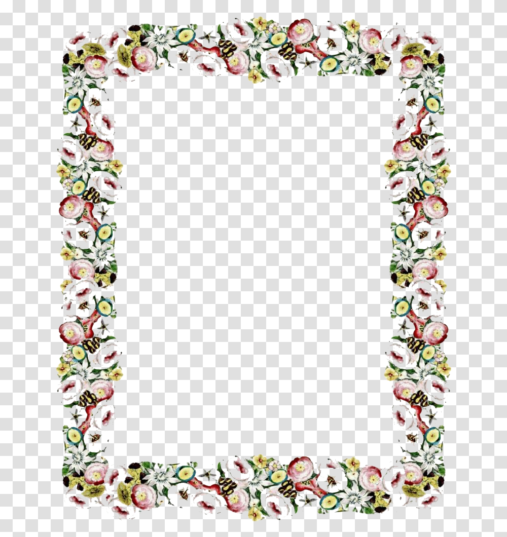 Vintage Floral Frame Image Flower Frame Background Borders, Pattern, Floral Design Transparent Png