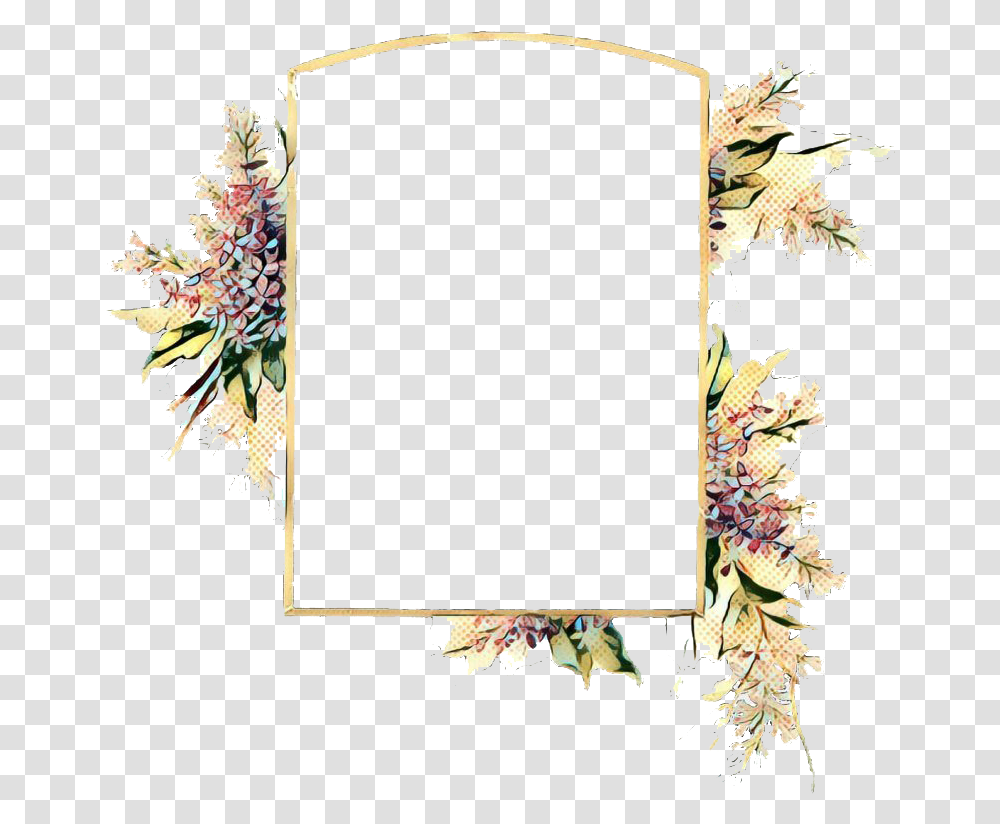 Vintage Floral Frame Photo Flower Frame Vintage, Floral Design, Pattern Transparent Png