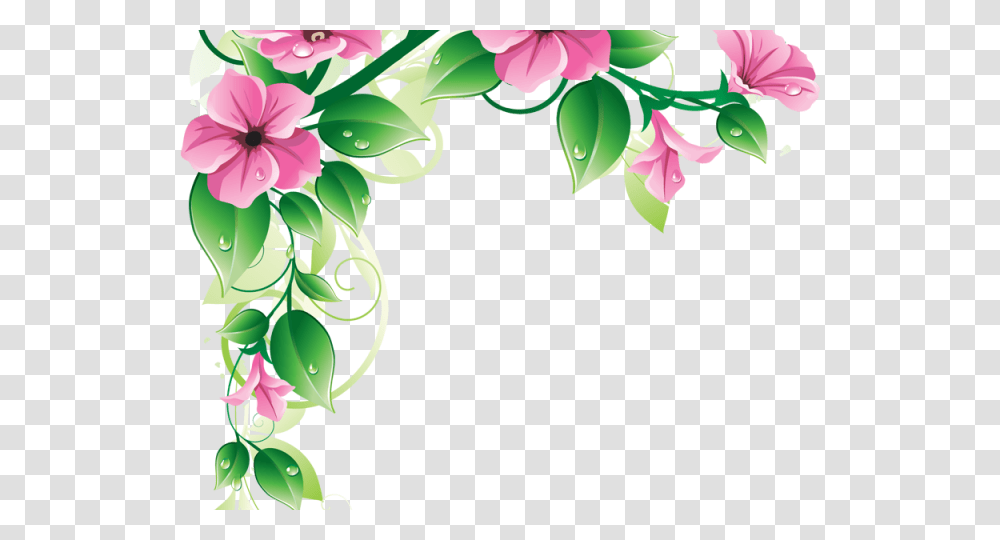 Vintage Flower Clipart Banner Flower Border For Card, Floral Design, Pattern Transparent Png