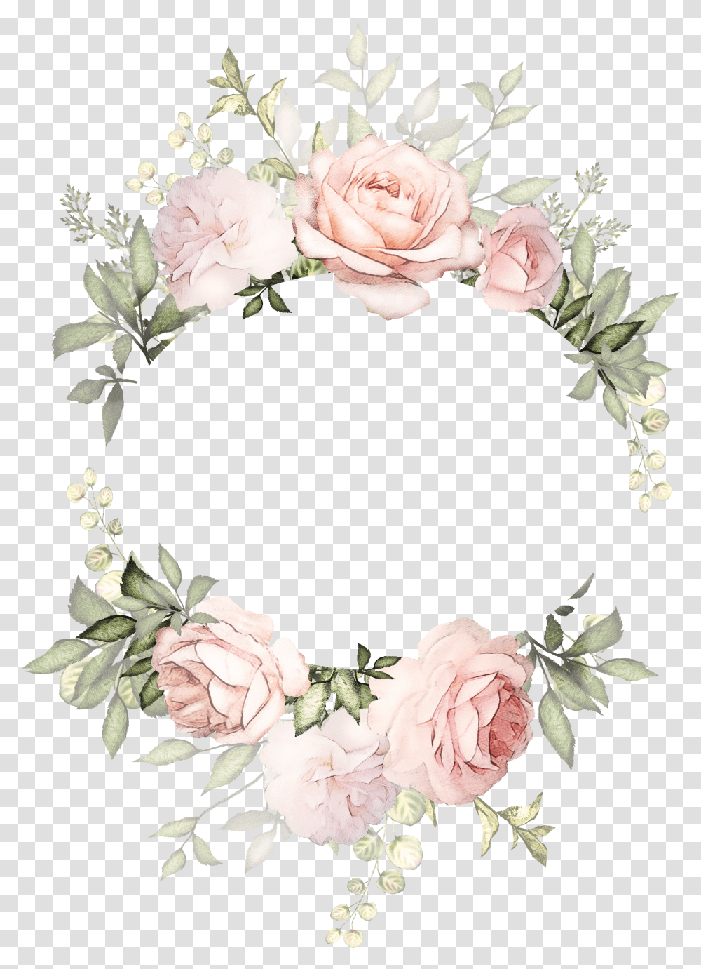 Vintage Flower Frames Free Background Watercolor Floral Frame Transparent Png