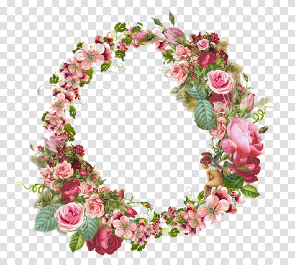 Vintage Flower Wreath, Floral Design, Pattern Transparent Png