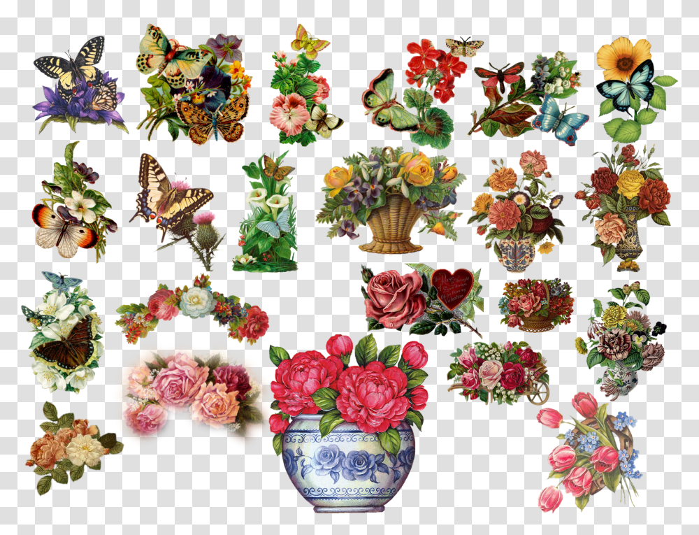 Vintage Flowers By Hasiyne Vector Royalty Adobe Photoshop File, Plant, Floral Design Transparent Png