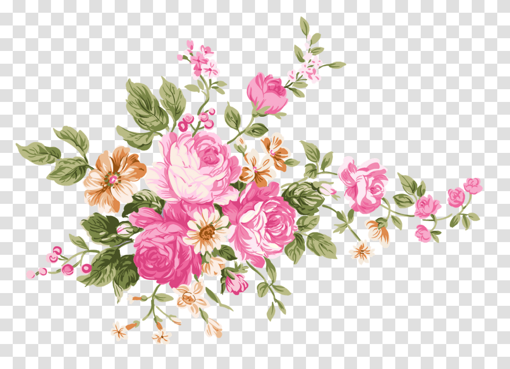 Vintage Flowers, Floral Design, Pattern Transparent Png