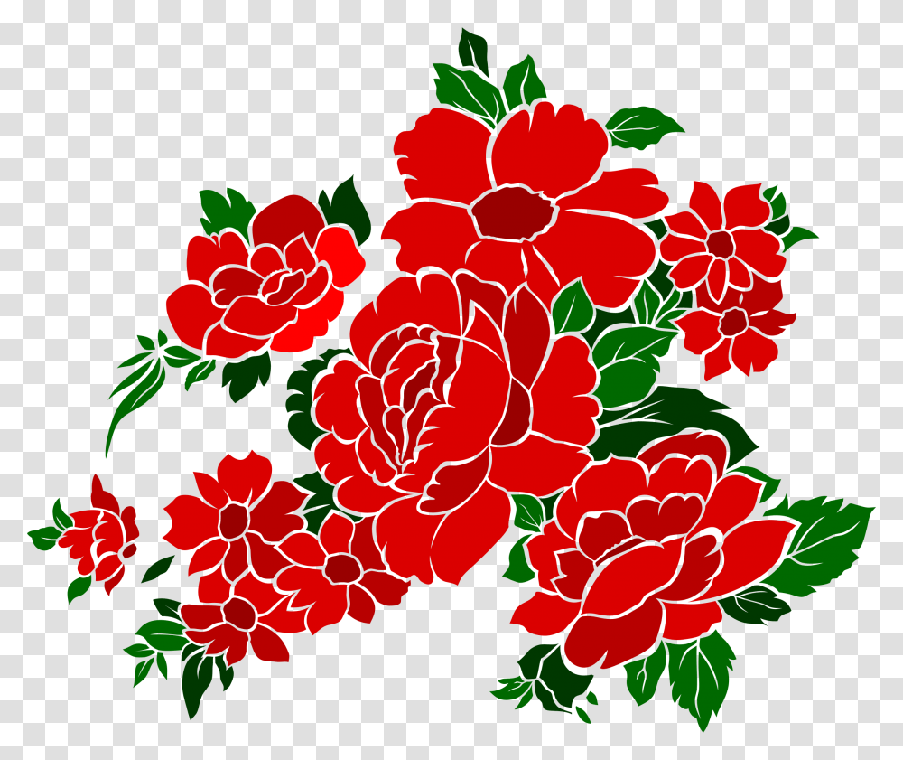 Vintage Flowers Rose 4 Clip Arts Rose, Floral Design, Pattern, Plant Transparent Png