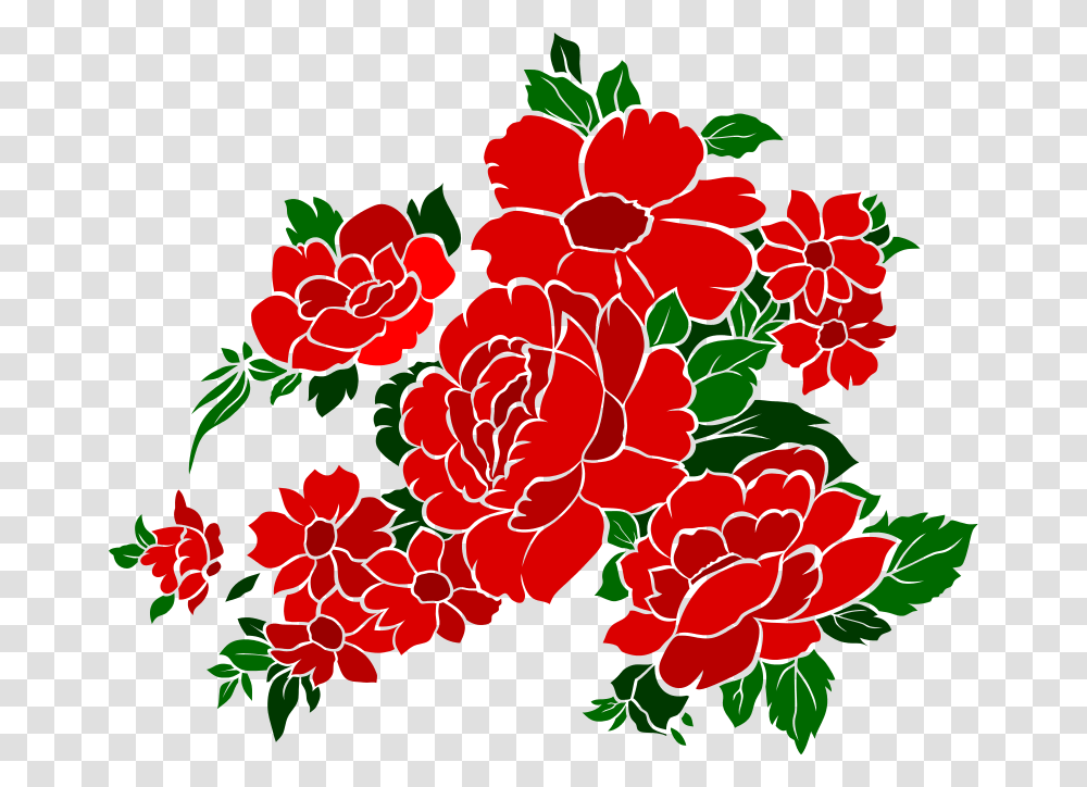 Vintage Flowers Rose 4 Wedding Red Flower Vector, Plant, Geranium, Blossom Transparent Png