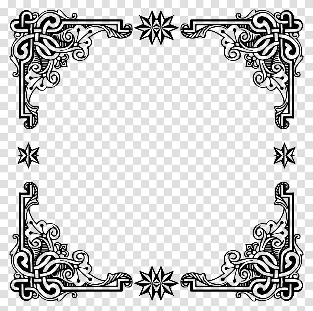 Vintage Frame Black, Outdoors, Nature, Astronomy, Outer Space Transparent Png
