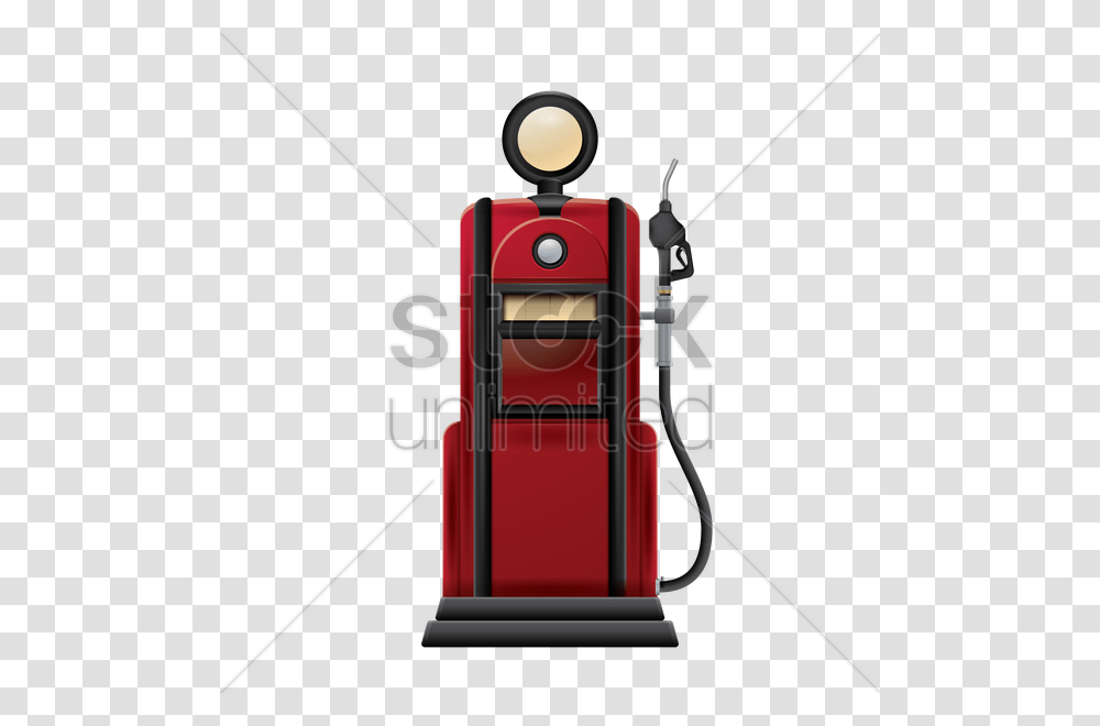 Vintage Gas Pump Vector Image, Machine, Robot Transparent Png