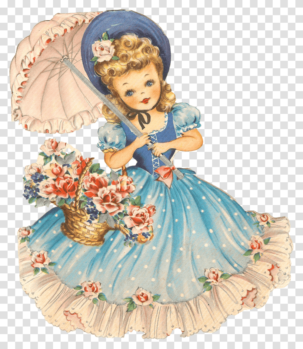 Vintage Girl Doll Birthday Images For Cute Girl, Toy, Apparel, Rug Transparent Png