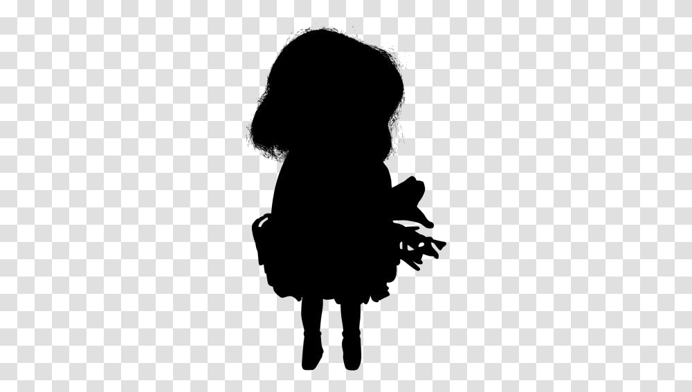 Vintage Girl Hula Doll Art Silhouette, Person, Human, Back Transparent Png