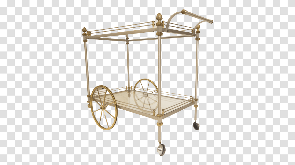 Vintage Glass And Gold Metal Bar Cart - Homeswagg Solid, Transportation, Vehicle, Wheel, Machine Transparent Png