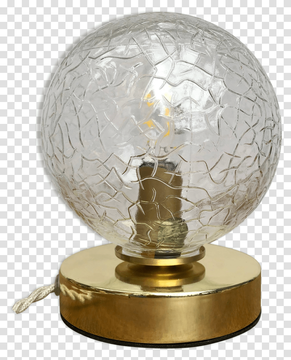 Vintage Globe Laying Lamp In Cracked Glass Effect Selency Light Bulb, Outer Space, Astronomy, Universe, Planet Transparent Png