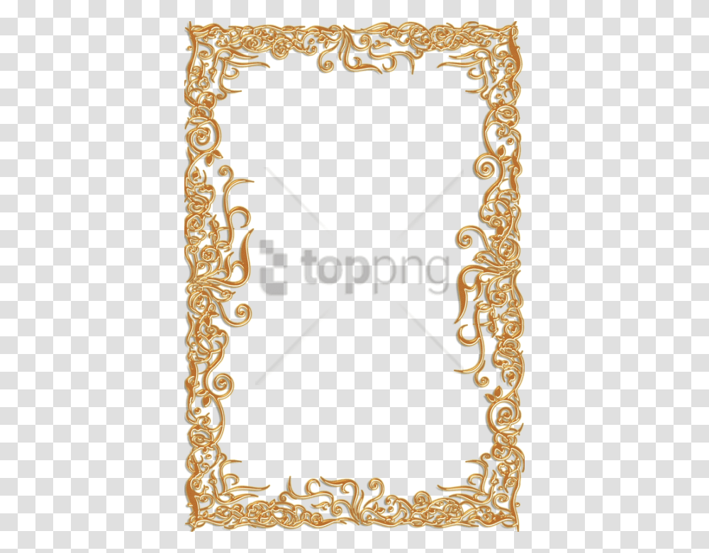Vintage Gold Frame, Gate, Alphabet, Saxophone Transparent Png