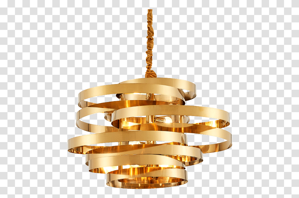 Vintage Gold Round Led Pendant Lamp Lighting Fixture Vertigo Gold Chandelier, Light Fixture, Bronze, Ceiling Light Transparent Png