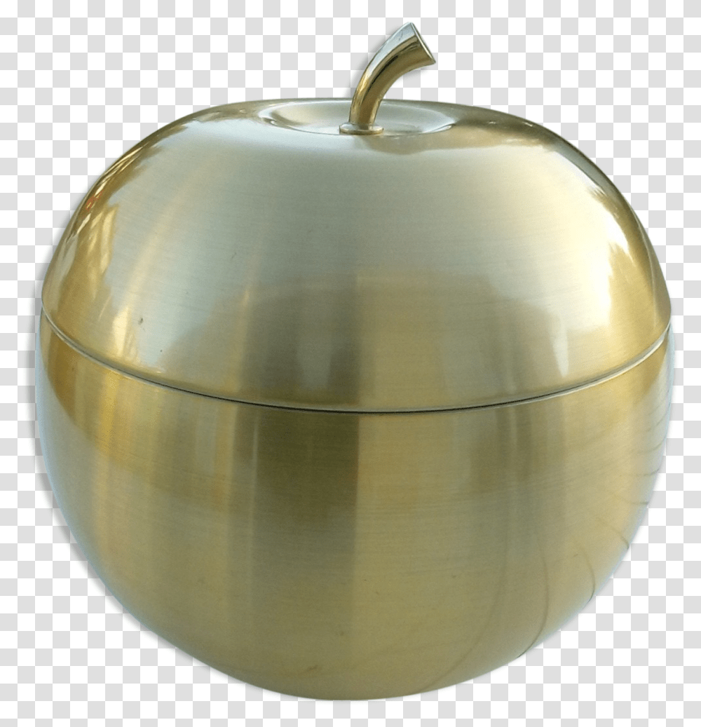 Vintage Golden Apple Ice Bucket Selency Apple, Pottery, Jar, Lamp, Vase Transparent Png