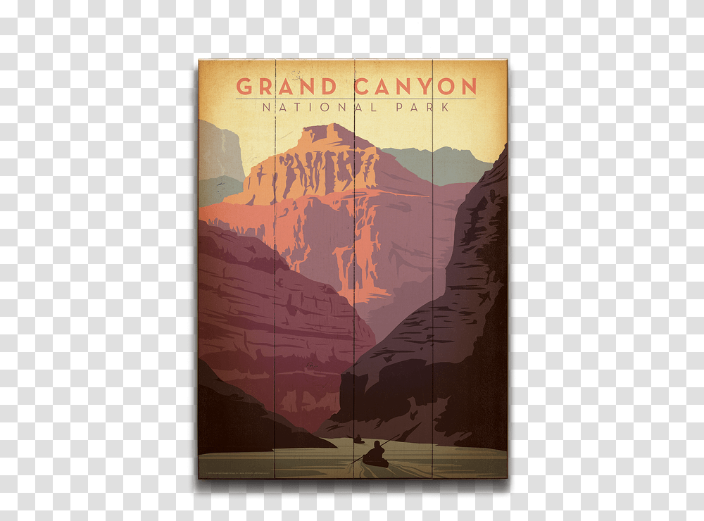 Vintage Grand Canyon National Park Poster, Advertisement, Book, Novel Transparent Png