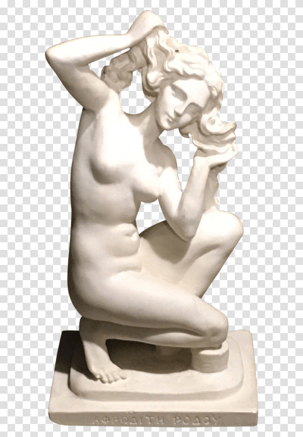 Vintage Handmade Statue Greece Statue, Figurine, Sculpture, Person Transparent Png