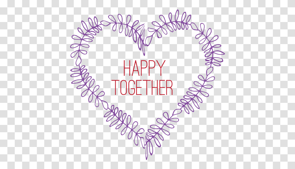 Vintage Heart With Happy Happy Together, Light, Alphabet Transparent Png