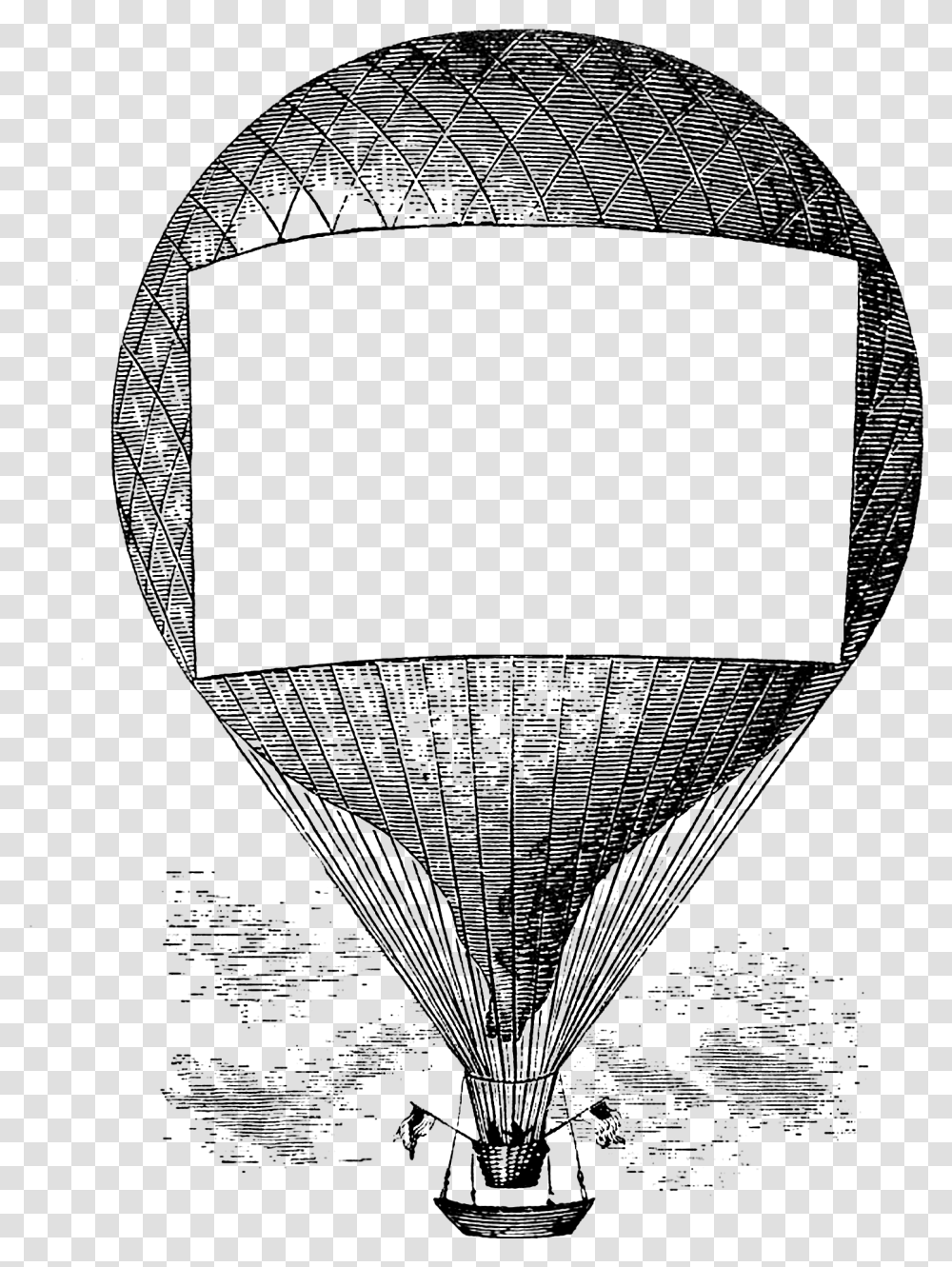 Vintage Hot Air Balloon Clipart Clip Art, Gray, World Of Warcraft Transparent Png