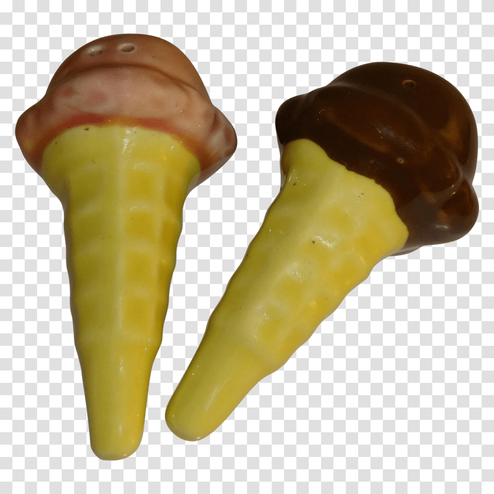 Vintage Ice Cream Cone Salt And Pepper Shakers Food Shakers, Ketchup, Sweets Transparent Png