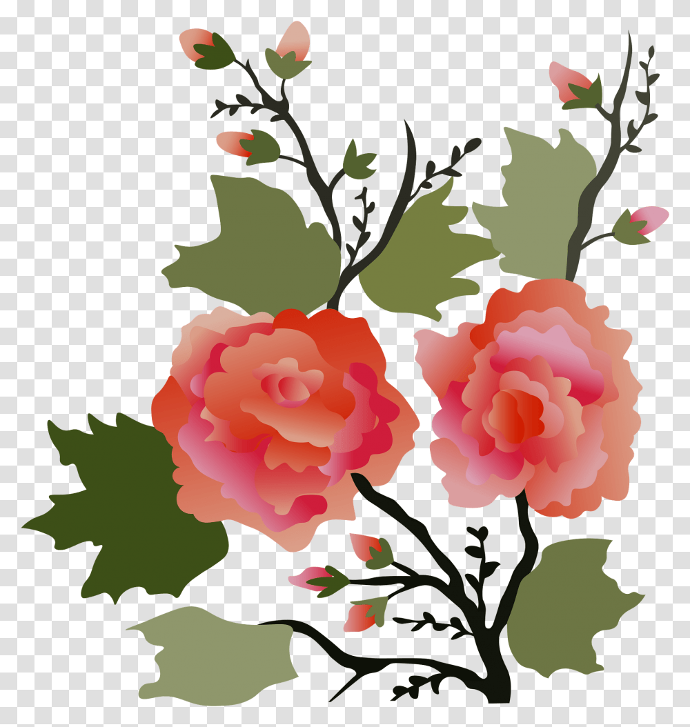 Vintage Japanese Flower Clipart Clip Art, Plant, Blossom, Rose, Carnation Transparent Png