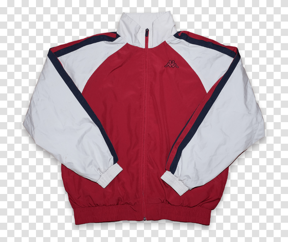 Vintage Kappa Track Jacket Medium Sweater, Clothing, Apparel, Coat, Hood Transparent Png