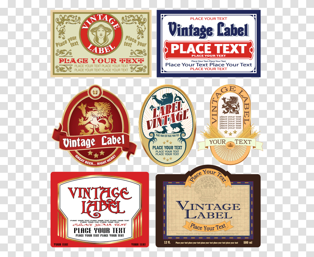 Vintage Label Vintage Labels, Advertisement, Poster, Flyer Transparent Png