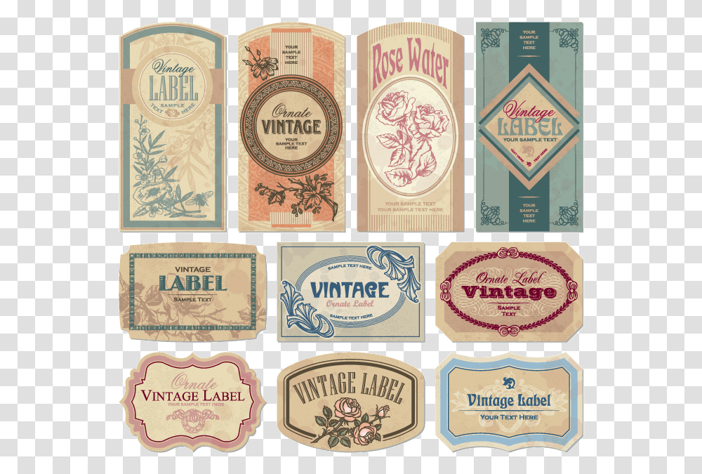 Vintage Label Vintage Labels, Liquor, Alcohol, Beverage Transparent Png