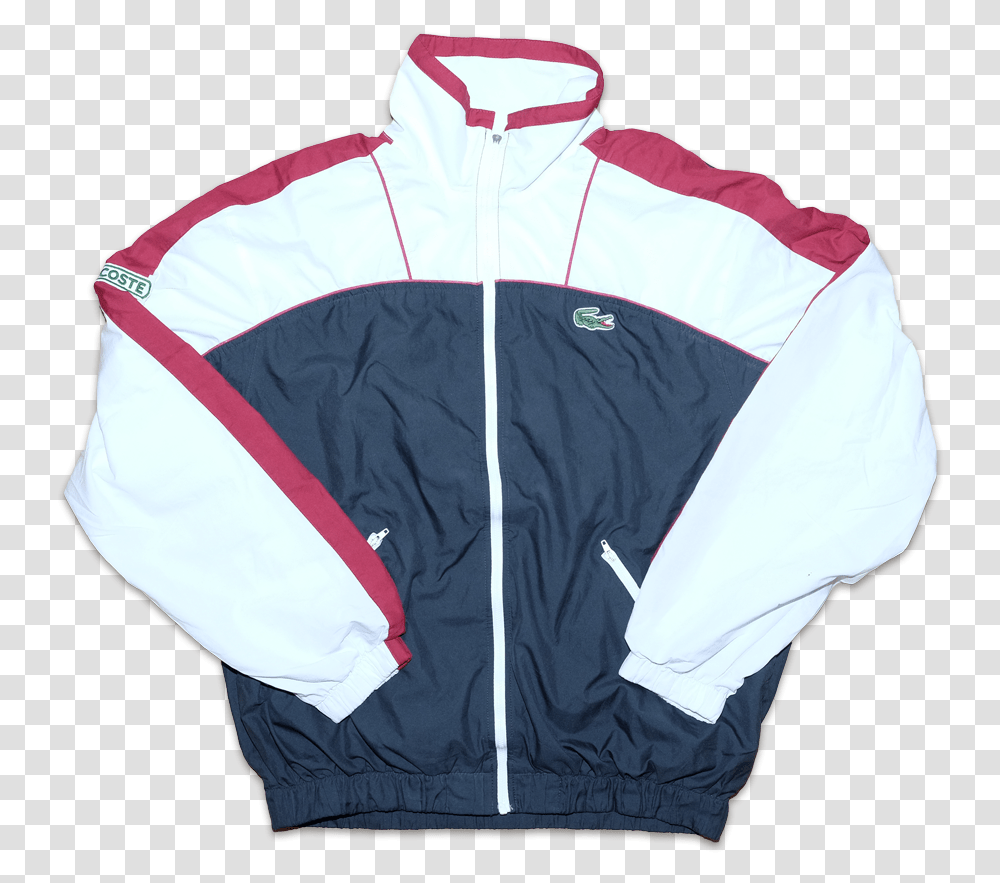Vintage Lacoste Sport Tracksuit Large Zipper, Clothing, Apparel, Jacket, Coat Transparent Png
