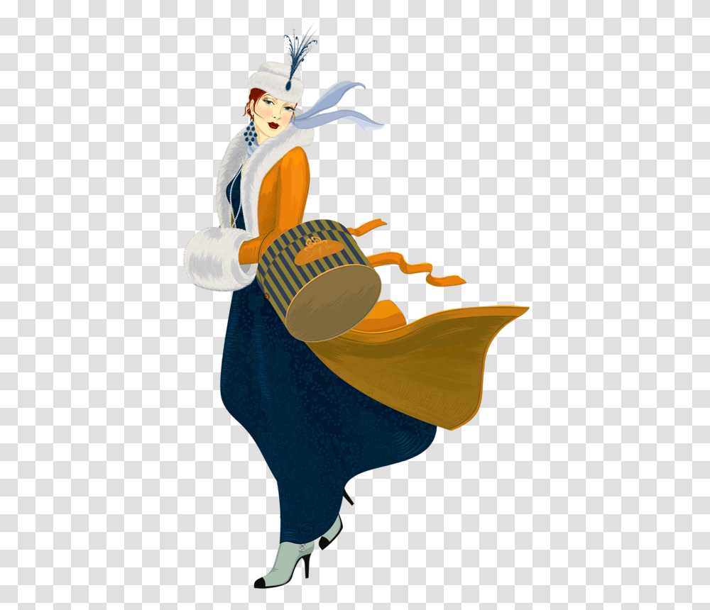 Vintage Lady Christmas Lady, Person, Human Transparent Png