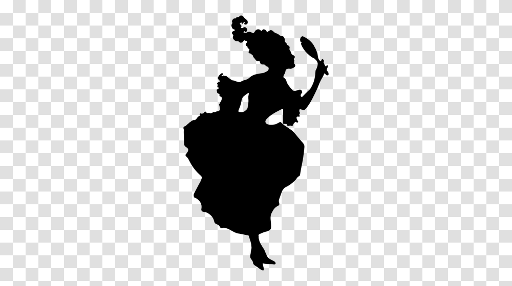 Vintage Lady Silhouette, Gray, World Of Warcraft Transparent Png