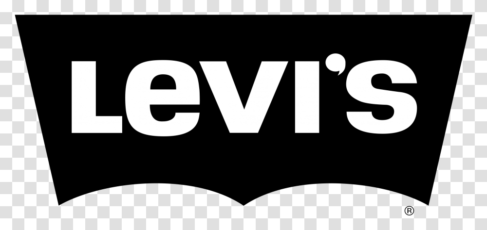 Vintage Levi's Clothing For Men And Women Levis Black And White Logo, Word, Label, Alphabet Transparent Png