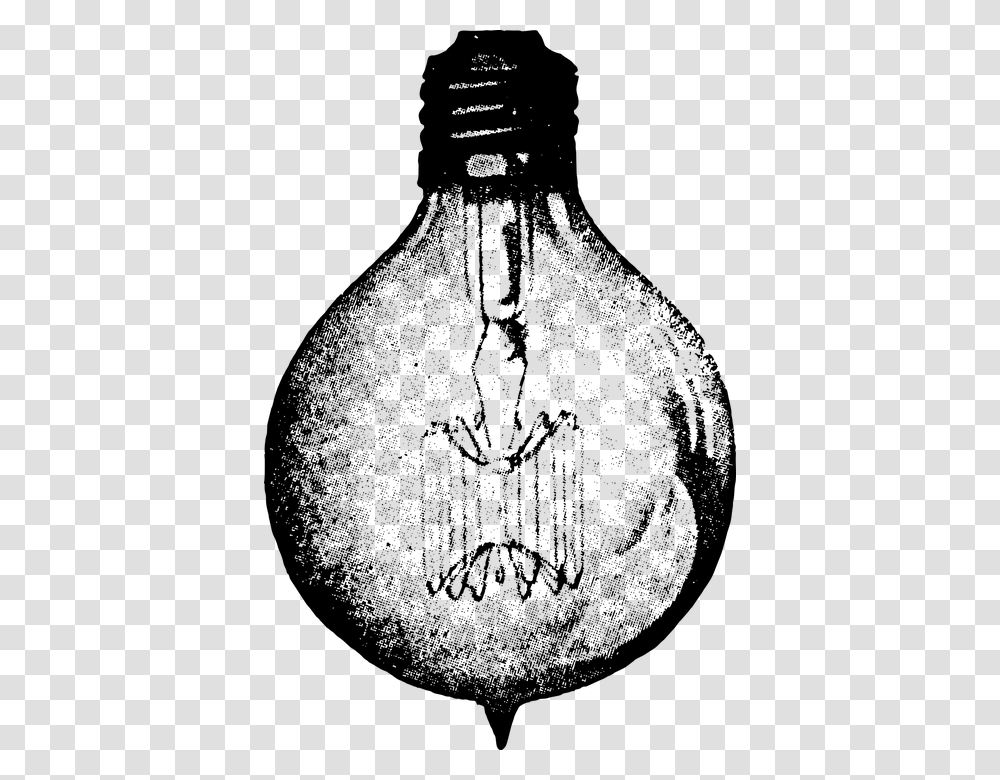 Vintage Light Bulb Vintage Vintage Illustration Vintage Light Bulb Clip Art, Gray Transparent Png