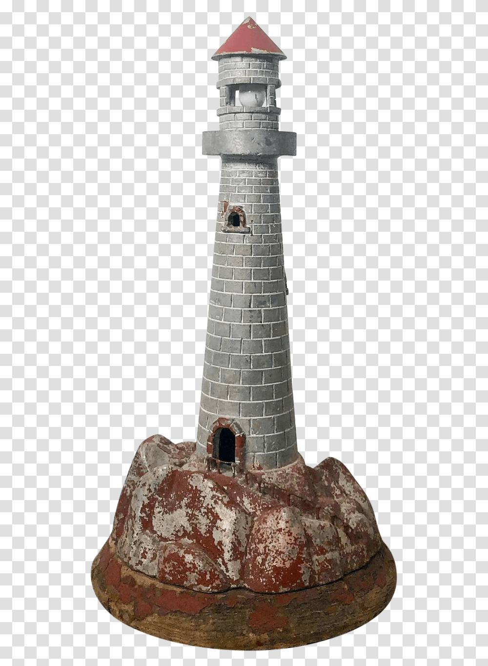 Vintage Lighthouse Sculpture Lighthouse, Person, Human, Cone, Crystal Transparent Png