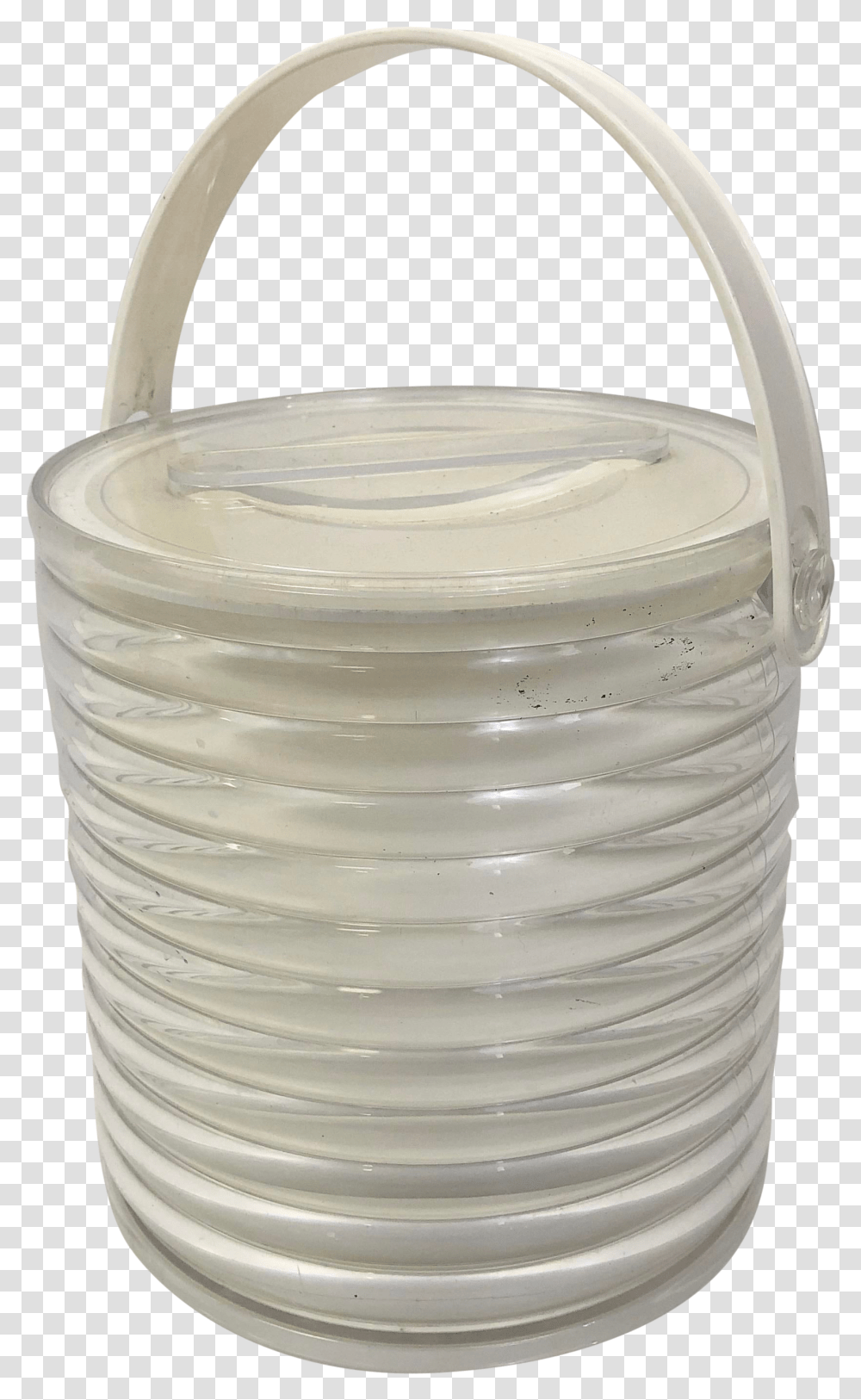 Vintage Lucite White Ice Bucket Lid, Jug, Rug, Milk, Beverage Transparent Png