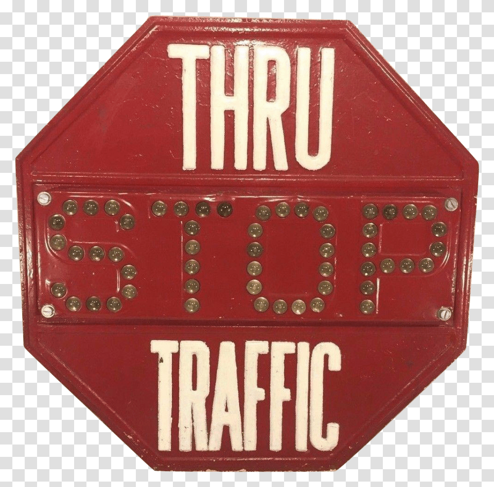 Vintage Metal Stop Traffic Sign Wcat Eye Glass Balls Stop Sign, Mailbox, Letterbox, Word Transparent Png
