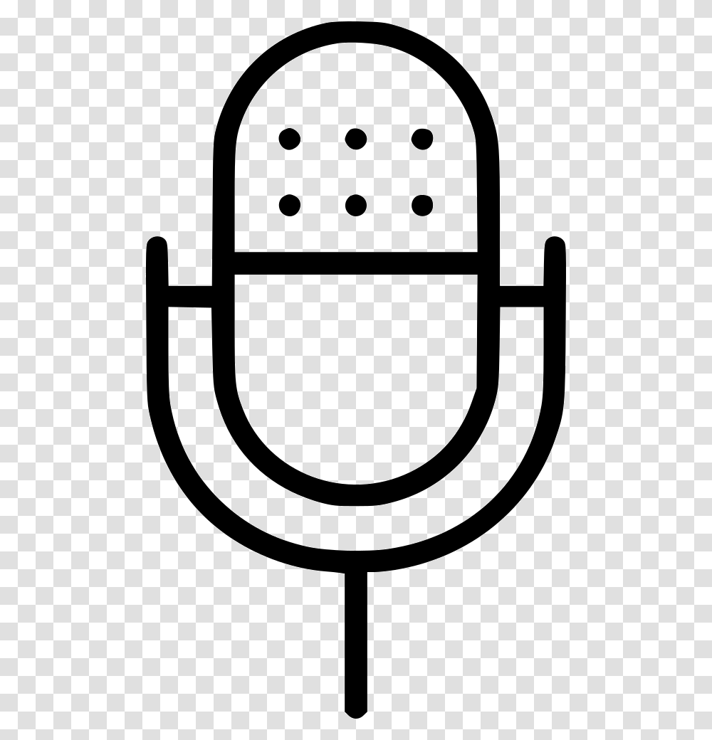 Vintage Microphone Icon Free Download, Armor, Lamp, Stencil, Shield Transparent Png