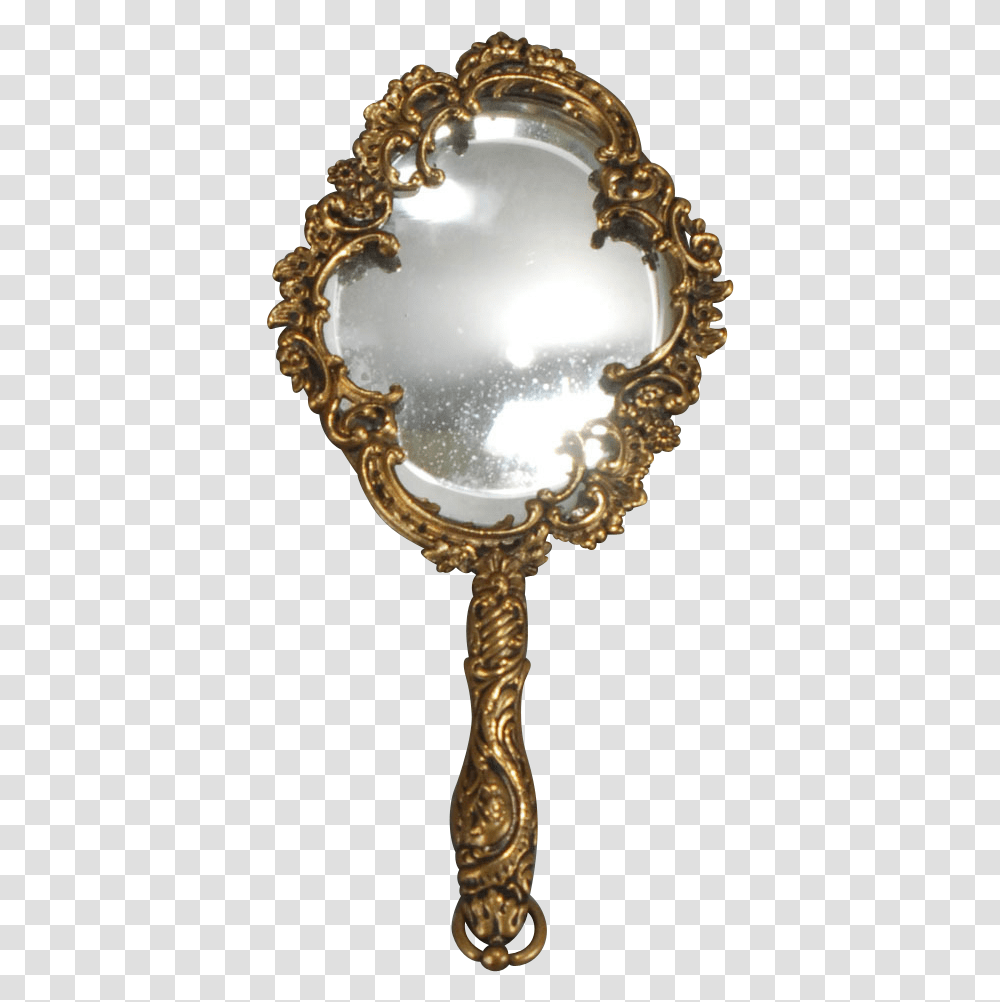 Vintage Mirror Hand Mirror Background, Cross, Bracelet, Jewelry Transparent Png