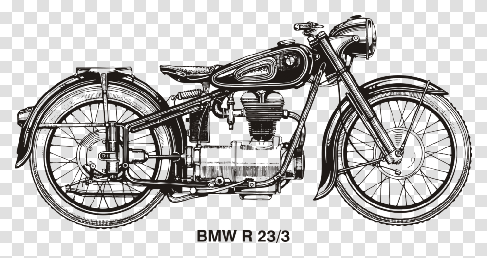 Vintage Motorcycle Vector, Wheel, Machine, Transportation, Vehicle Transparent Png