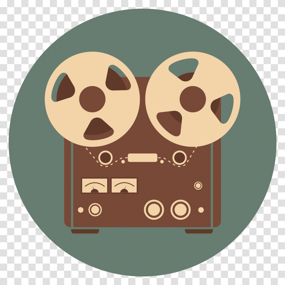 Vintage Music Instrument Icon Recording Language, Reel Transparent Png